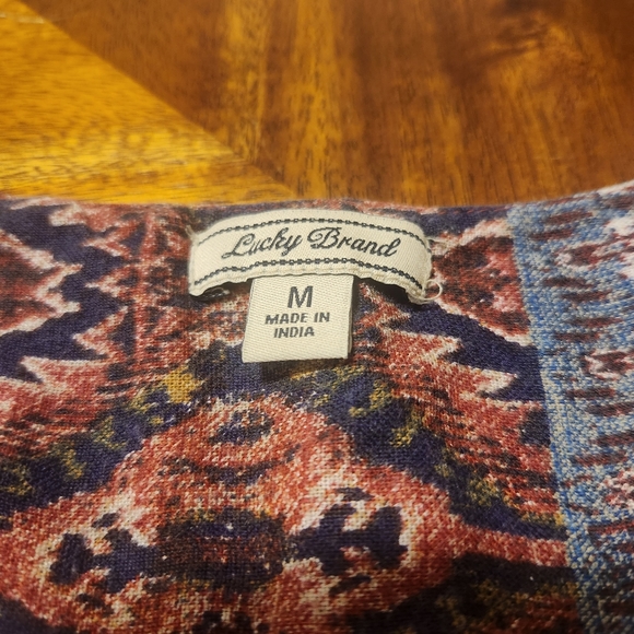 Lucky Brand Multicolored Sleeveless Dress Size Medium - Picture 4 of 6